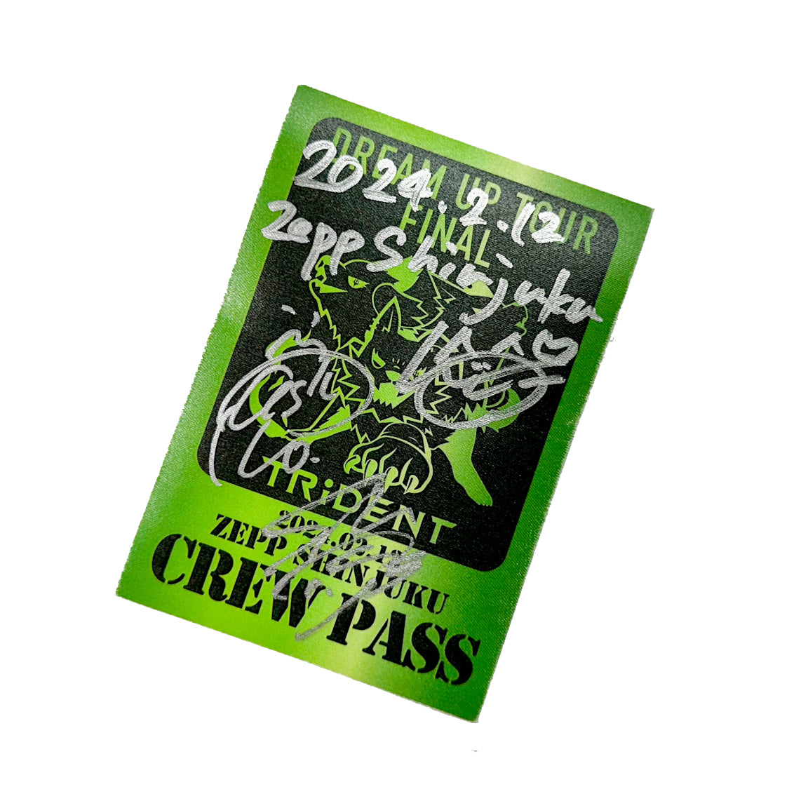 SIGNED TRIDENT CREW PASS (Dream Up TOUR)