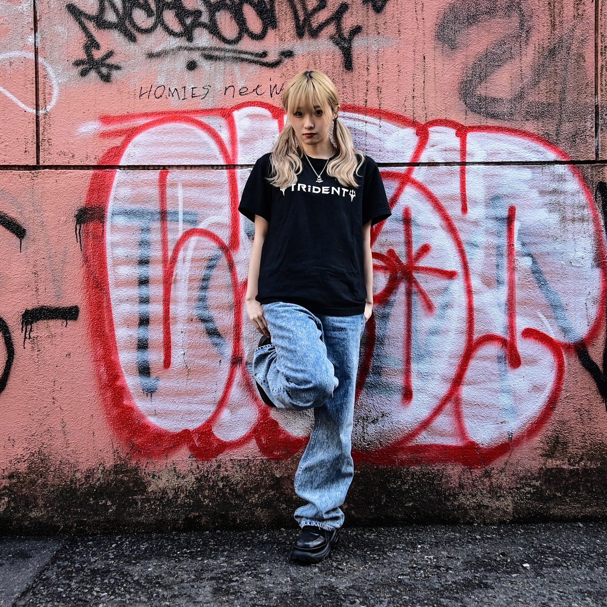 TRiDENT Logo T-Shirt (Black) — Official J-Rock Band Tee | Ships